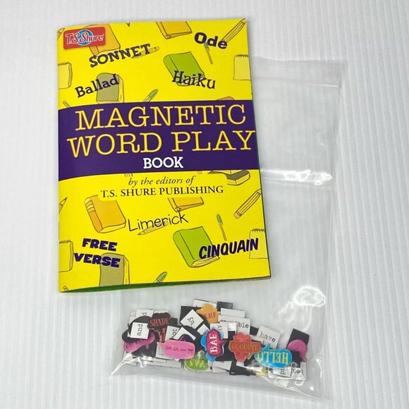 Magnetic Word Play Book Paperback + Word Magnets - Picture 1 of 7